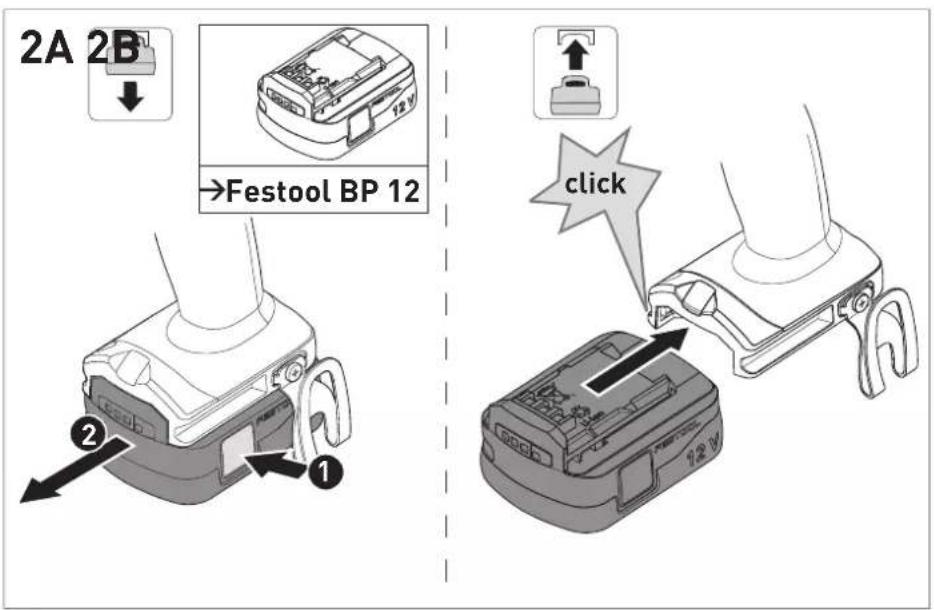 2A 2B →Festool BP 12 click