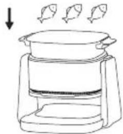 JIMMY AF3 - 2.Example of air frying mode "Fish" - 3