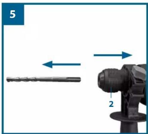Workzone WZBH 600 - Retirez l'outil (fig. 5) - 2