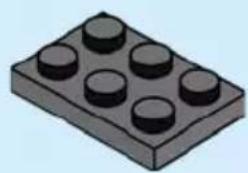 3D illustration of a LEGO brick with eight circular indentations (no text or symbols)