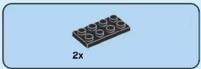 3D illustration of a LEGO brick with eight circular holes, labeled '2x' below (no other text or symbols)