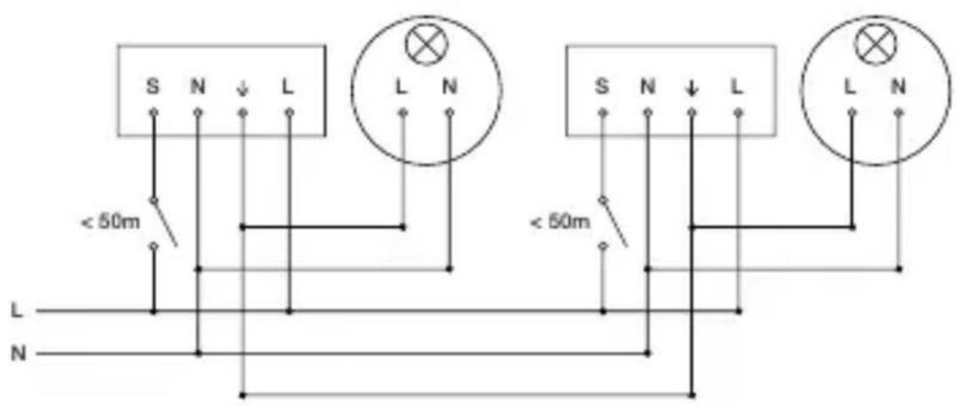 STEINEL PD-8 ECO COM1 - Diagrama electrónico COM1 empotrado - 2