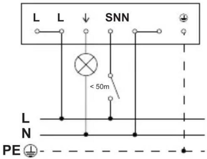 STEINEL PD-24 ECO COM1 - Schakelschema COM1 opbouw - 1