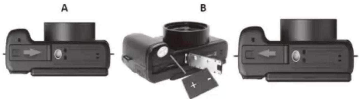 OKA V-LOG - Ouvrir le compartiment à batterie - 2