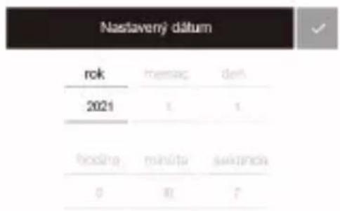 Nastavený dátum rok mosac del 2021 1 1 foslings minúta sapičnica 0 8 7
