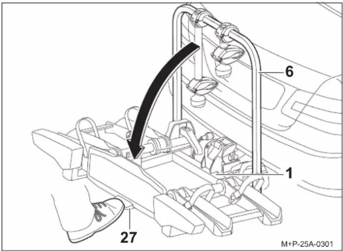 Uebler i41 S - Abatimiento del portabicicletas - 1
