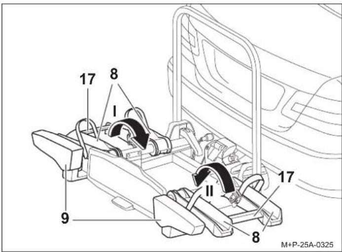 Uebler i41 S - Desmontaje del portabicicletas del vehículo - 1