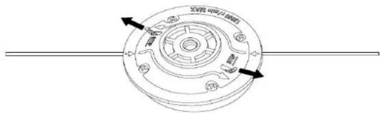 Fuxtec FX-FSR152 - Reemplace el hilo de nailon - 3