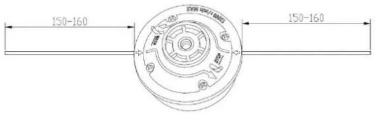 Fuxtec FX-FSR162 - Sostituzione del filo di nylon - 2