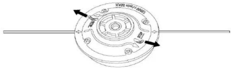 Fuxtec FX-FSR162 - Replacing the nylon thread - 3