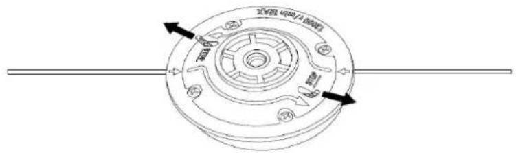 Fuxtec FX-FSR162 - Reemplace el hilo de nailon - 3