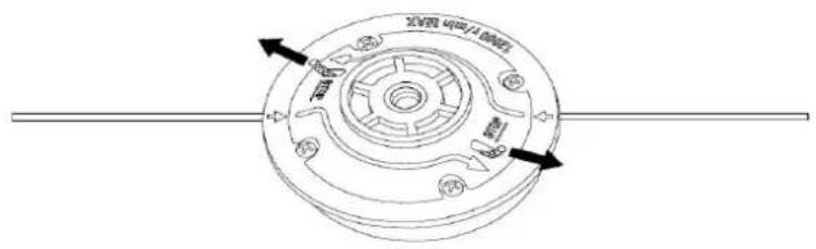 Fuxtec FX-FSR162 - Sostituzione del filo di nylon - 3