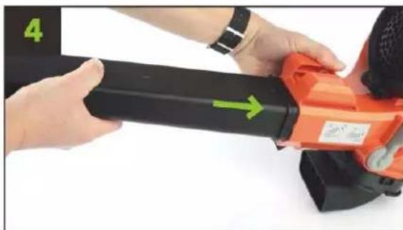 Fuxtec FX-EV480D - Assembling the leaf blower - 4