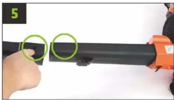 Fuxtec FX-EV480D - Assembling the leaf blower - 5