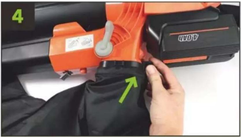 Fuxtec FX-EV480D - Assembly of the bag - 4