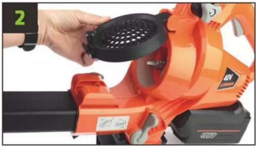 Fuxtec FX-EV480D - Assembling the leaf vacuum cleaner - 2
