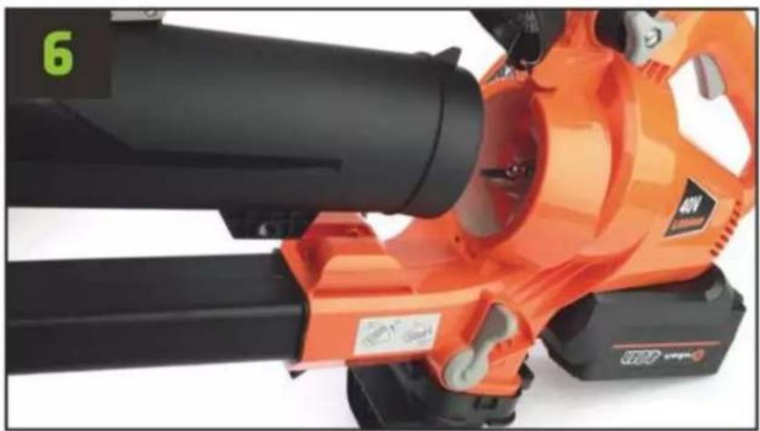 Fuxtec FX-EV480D - Assembling the leaf vacuum cleaner - 6