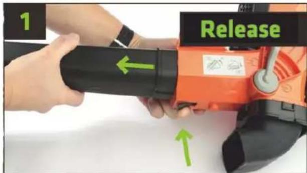 Fuxtec FX-EV480D - Disassembling the leaf blower - 1