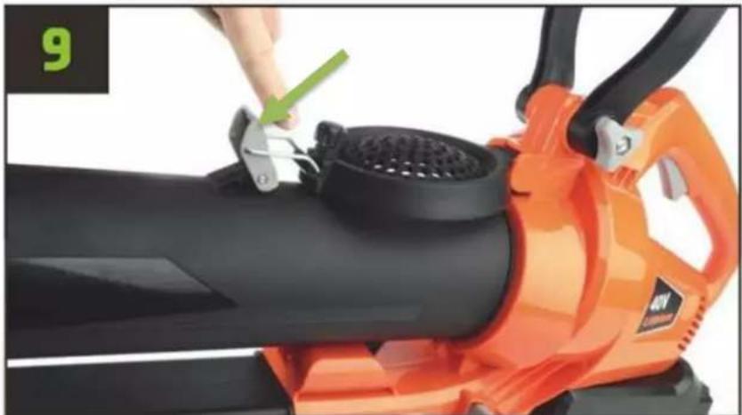 Fuxtec FX-EV480D - Assembling the leaf vacuum cleaner - 9