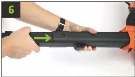 Fuxtec FX-EV480D - Assembling the leaf blower - 6