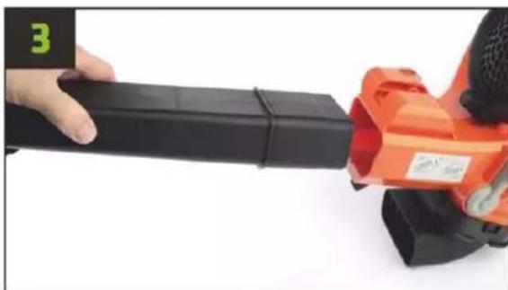 Fuxtec FX-EV480D - Assembling the leaf blower - 3