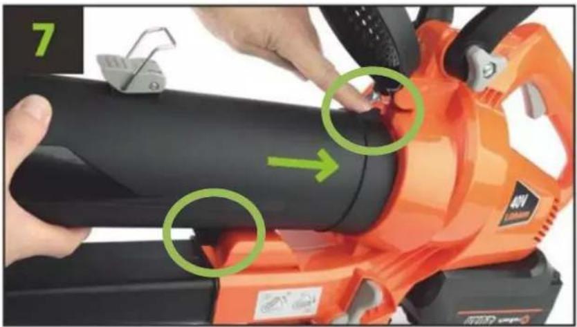 Fuxtec FX-EV480D - Assembling the leaf vacuum cleaner - 7