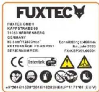 Fuxtec FX-KSP250 - Waarschuwingsteken - 1