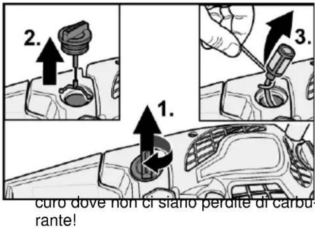 Fuxtec FX-KSP250 - Manutenzione periodica Filtro del carburante - 1