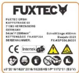 Fuxtec FX-KSP250 - Waarschuwingsteken - 2