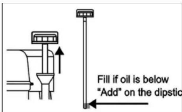 Fuxtec FX-SF210 - Check oil level - 2