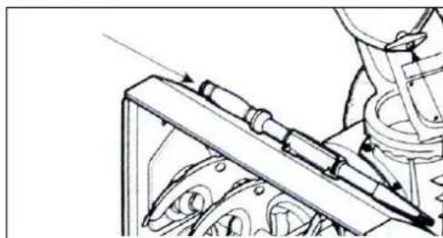 Fuxtec FX-SF210 - Cleaning tool for the ejection chute - 1
