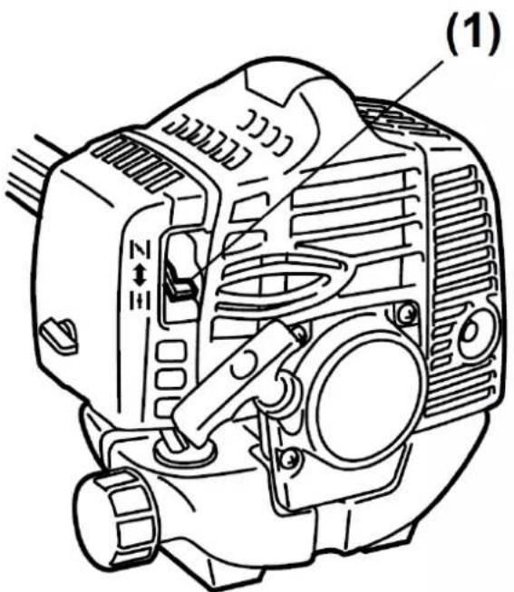 Fuxtec FX-MS125 - ACHTUNG: Der Sensenkopf beginnt sich beim Anlassen des Motors zu drehen. - 2