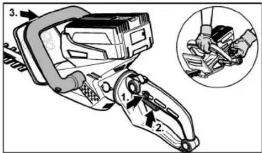 Fuxtec E522D - Switching on - 1