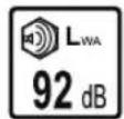Fuxtec E522D - Symbols on the power tool - 11