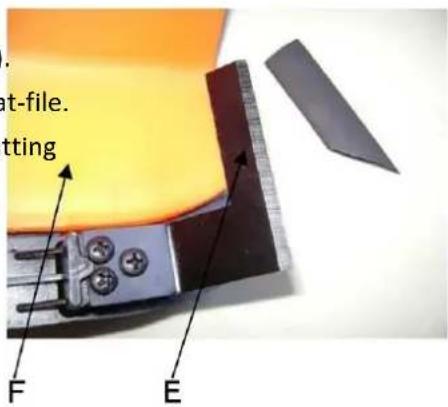 Fuxtec FX-PS152 - Sharpen the shielded knife - 1