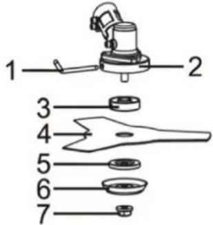 Fuxtec FX-MS152T - Installing cutting blade and head - 1