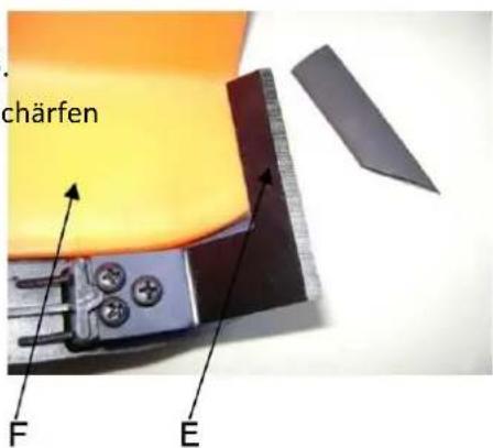 Fuxtec FX-MS152T - Schutzschildmesser schäfen - 1
