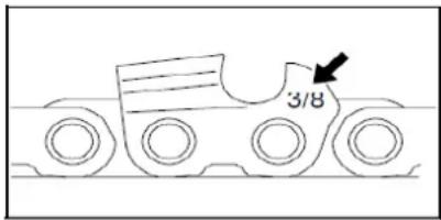 Fuxtec FX-MT152 - Cadena correctamente afilada - 1