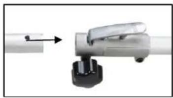 Fuxtec FX-MT152 - The extension is mounted in the same way as the other attachments: - 1