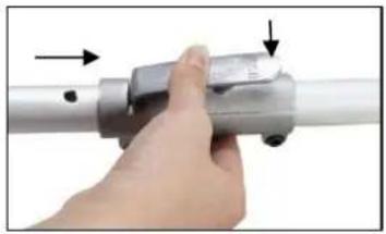Fuxtec FX-MT152 - The extension is mounted in the same way as the other attachments: - 2