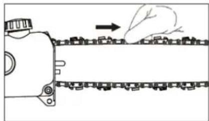 Fuxtec FX-MT152 - Tensioning the saw chain - 1