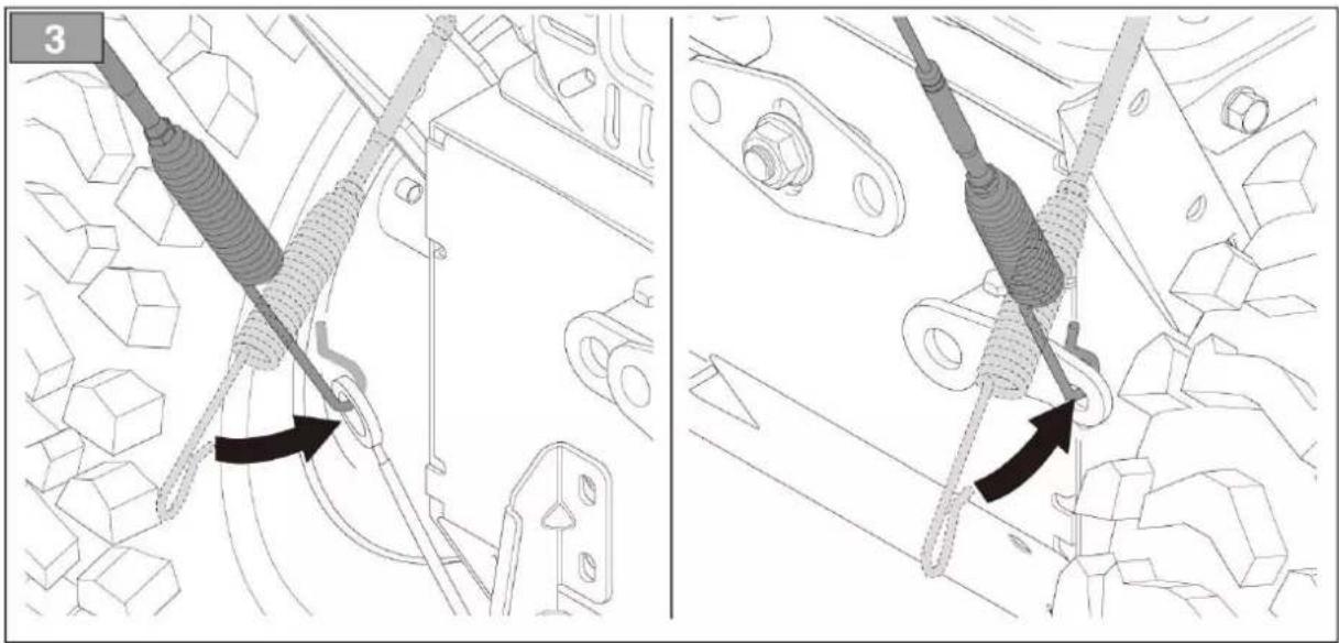 Fuxtec FX-KM196 - Forward and brush control cable assembly - 1
