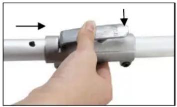 Fuxtec FX-MT152E - The extension is mounted in the same way as the other attachments: - 2