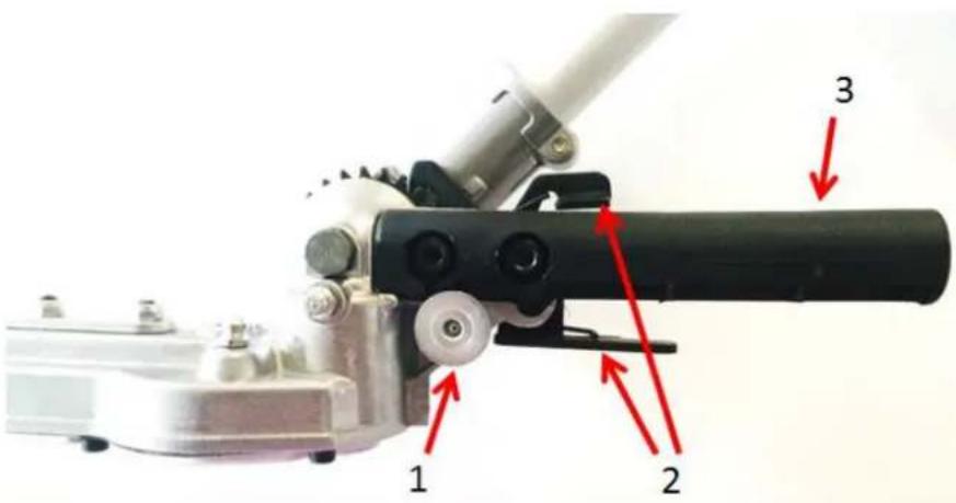 Fuxtec FX-MT152E - Réglage de l'angle de coupe du kit taille-haie - 1