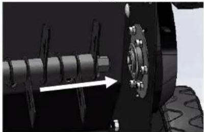 Fuxtec FX-BV240 - Attach the roller. - 2