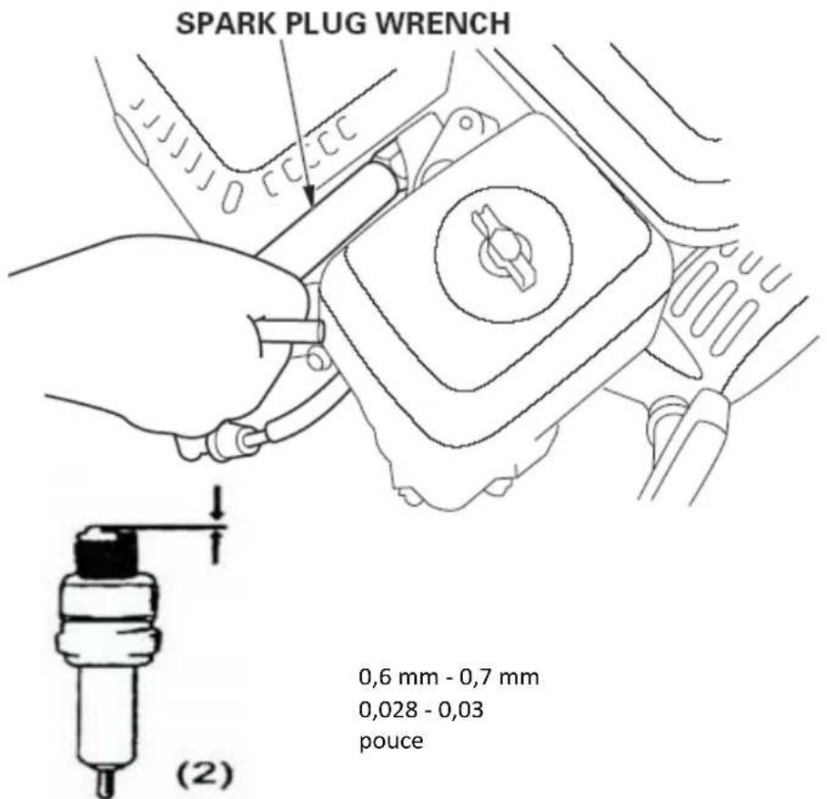 SPARK PLUG WRENCH 0,6 mm - 0,7 mm 0,028 - 0,03 pouce (2)