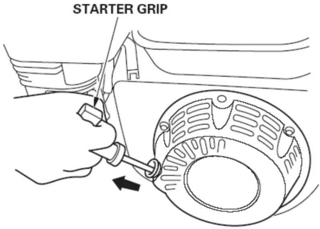 Fuxtec FX-BV240 - Starting and stopping the engine - 3