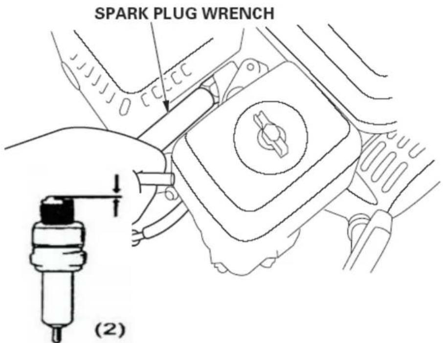 Fuxtec FX-BV240 - Spark plug maintenance: - 1