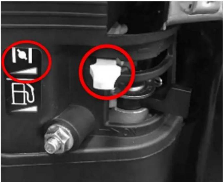Fuxtec FX-BV240 - Starting and stopping the engine - 1