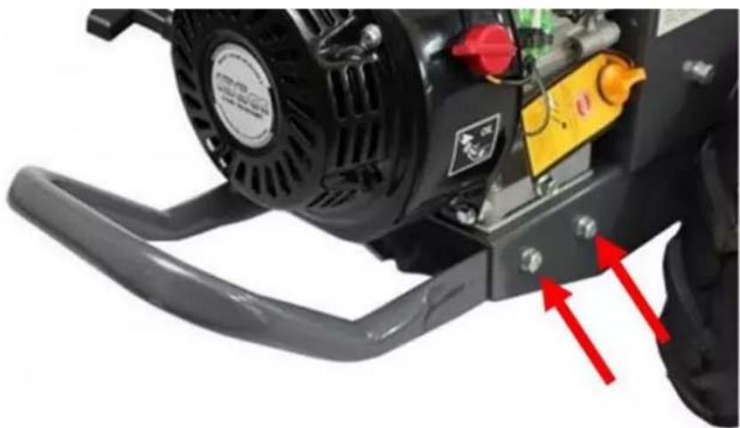 Fuxtec FX-AF2212 - Installing the front bar - 1